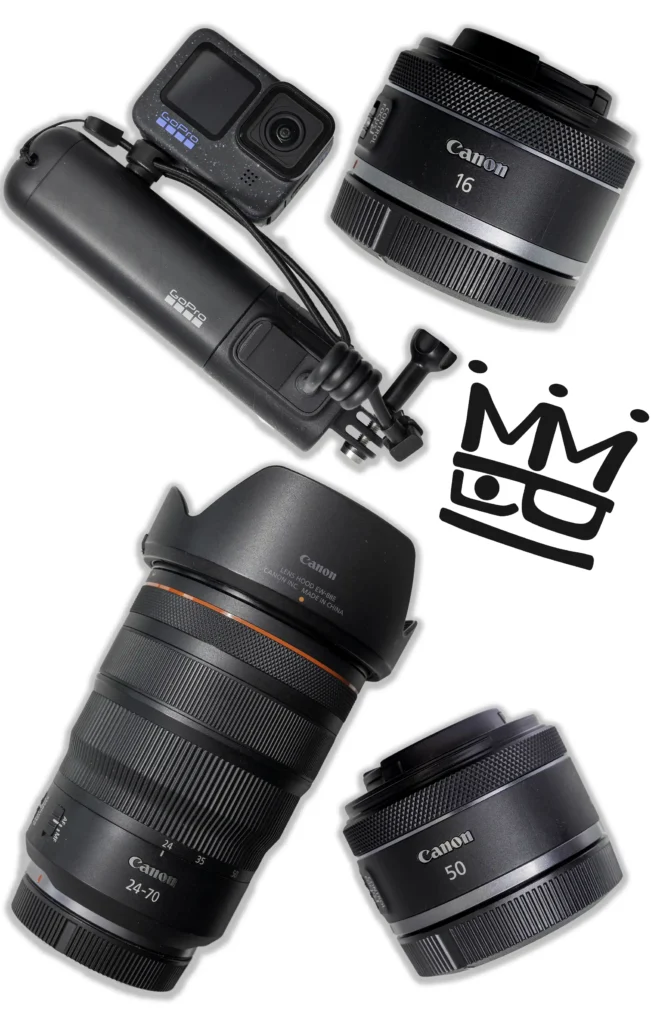 Canon kit a GoPro Hero